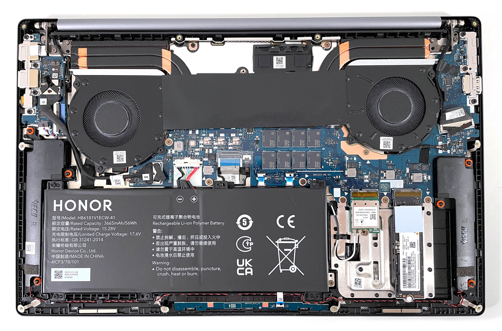 How to replace and fix Huawei Honor Magicbook 16 Pro HYM-W56 HYM-W76 US keyboard (Honor MagicBook 16 2022)
